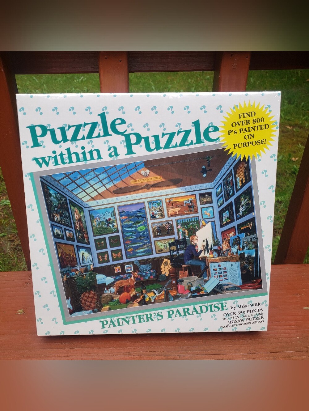 NEW Puzzle Within A Puzzle 'Painter's Paradise' By Mike Wilks - Over 550 Pieces